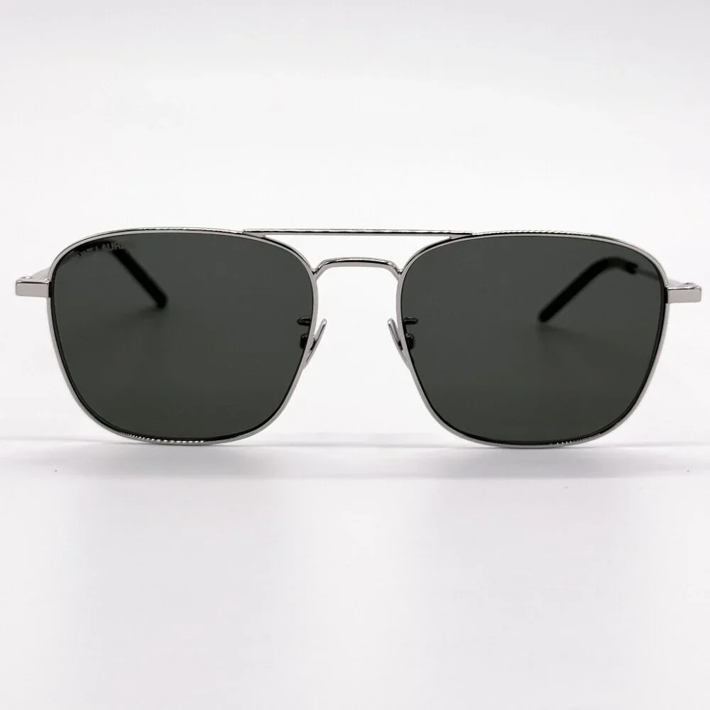 NEW SAINT LAURENT SUNGLASSES SL309 001 SILVER UNISEX